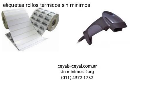 etiquetas rollos termicos sin minimos