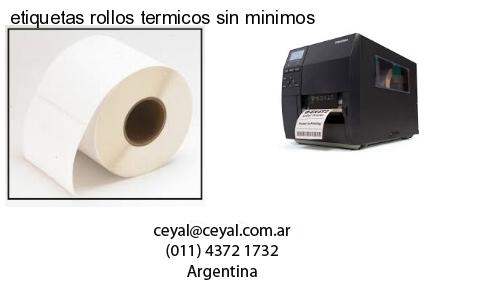 etiquetas rollos termicos sin minimos