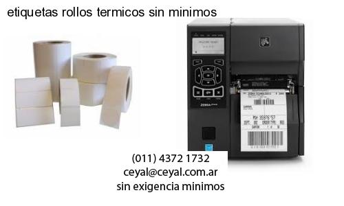 etiquetas rollos termicos sin minimos