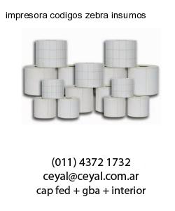 impresora codigos zebra insumos