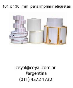 101 x 130  mm  para imprimir etiquetas