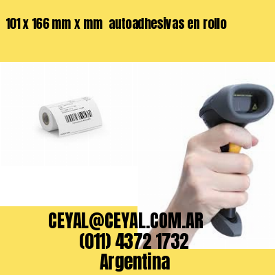 101 x 166 mm x mm  autoadhesivas en rollo