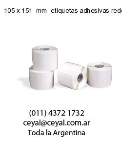 105 x 151  mm  etiquetas adhesivas redondas