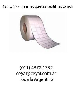 124 x 177  mm  etiquetas textil  auto adhesiva