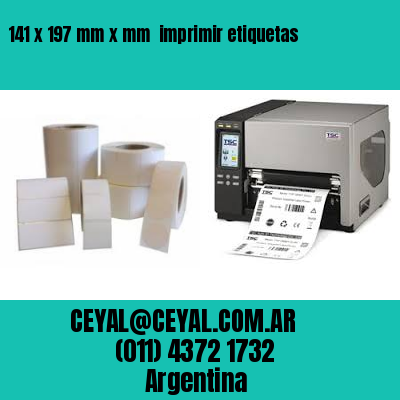 141 x 197 mm x mm  imprimir etiquetas