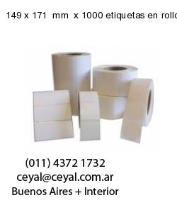 149 x 171  mm  x 1000 etiquetas en rollo