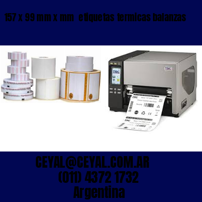 157 x 99 mm x mm  etiquetas termicas balanzas