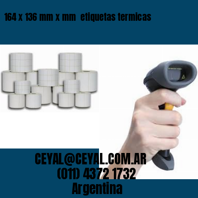 164 x 136 mm x mm  etiquetas termicas