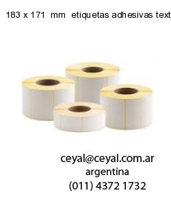 183 x 171  mm  etiquetas adhesivas textiles