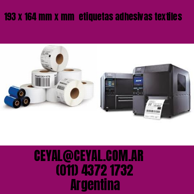 193 x 164 mm x mm  etiquetas adhesivas textiles
