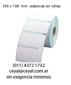 195 x 158  mm  adesivas en rollos