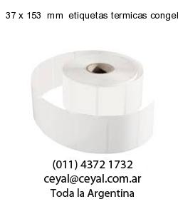 37 x 153  mm  etiquetas termicas congelados