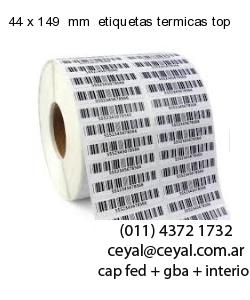 44 x 149  mm  etiquetas termicas top