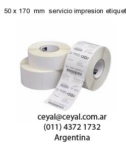 50 x 170  mm  servicio impresion etiquetas correlativas