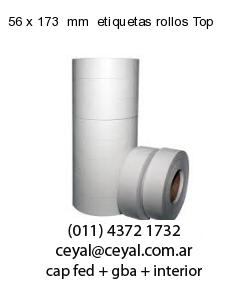 56 x 173  mm  etiquetas rollos Top
