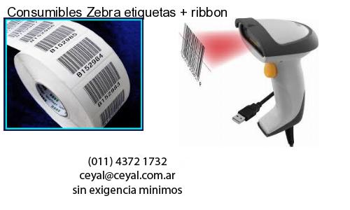 Consumibles Zebra etiquetas   ribbon