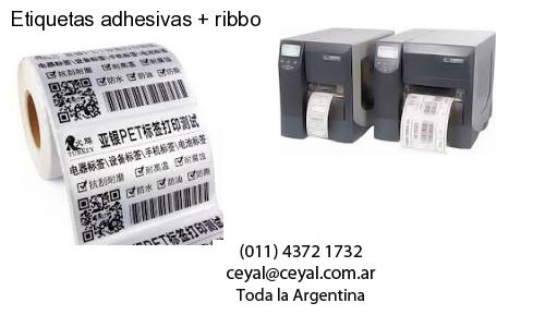 Etiquetas adhesivas   ribbo