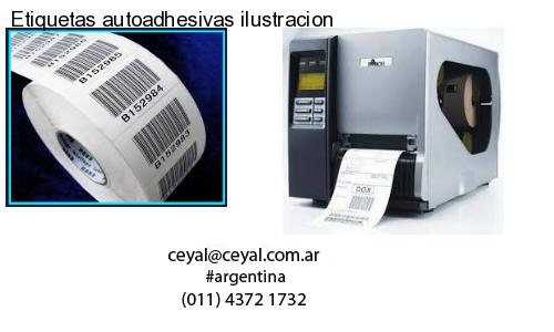 Etiquetas autoadhesivas ilustracion