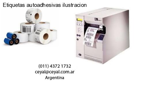 Etiquetas autoadhesivas ilustracion