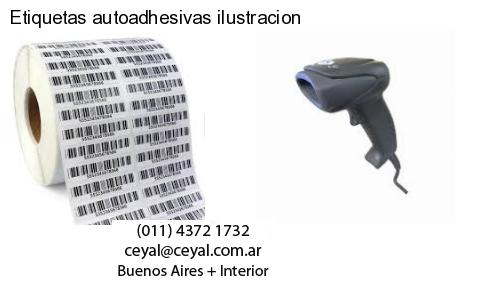 Etiquetas autoadhesivas ilustracion