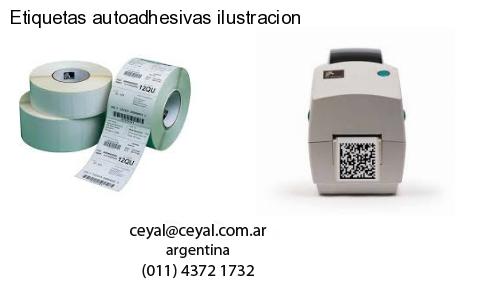 Etiquetas autoadhesivas ilustracion