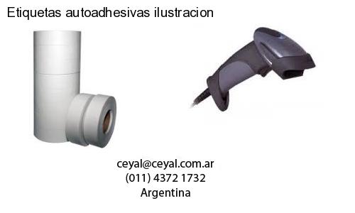 Etiquetas autoadhesivas ilustracion