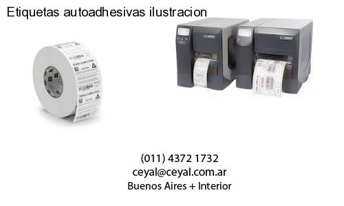 Etiquetas autoadhesivas ilustracion