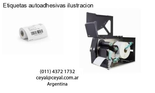 Etiquetas autoadhesivas ilustracion