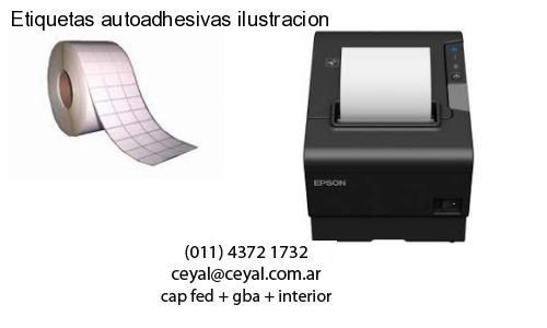 Etiquetas autoadhesivas ilustracion