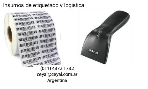 Insumos de etiquetado y logistica