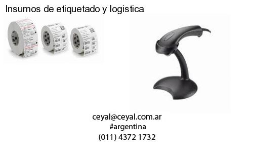 Insumos de etiquetado y logistica