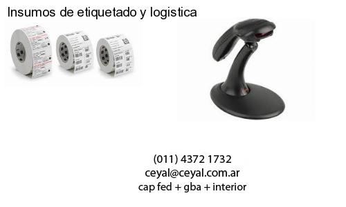 Insumos de etiquetado y logistica