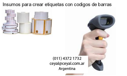 Insumos para crear etiquetas con codigos de barras