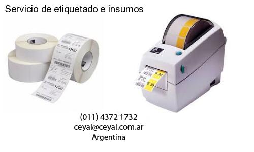 Servicio de etiquetado e insumos