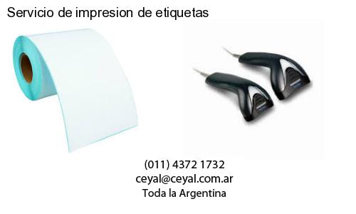 Servicio de impresion de etiquetas