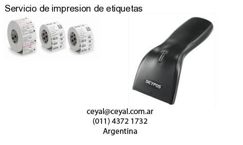 Servicio de impresion de etiquetas