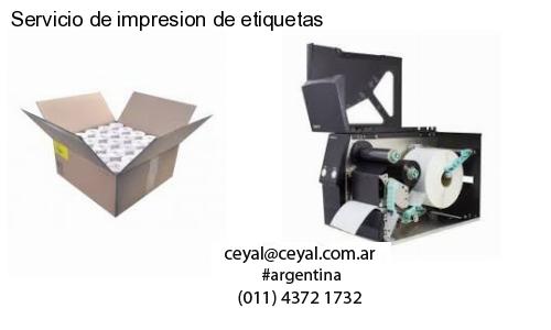 Servicio de impresion de etiquetas