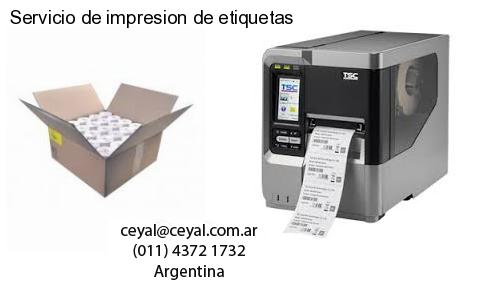 Servicio de impresion de etiquetas