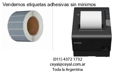 Vendemos etiquetas adhesivas sin minimos
