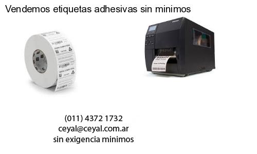 Vendemos etiquetas adhesivas sin minimos