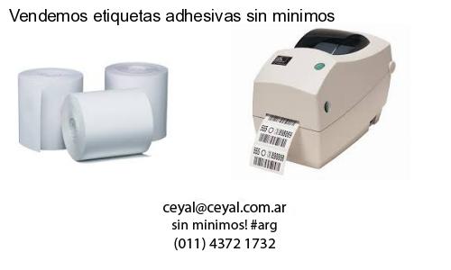 Vendemos etiquetas adhesivas sin minimos