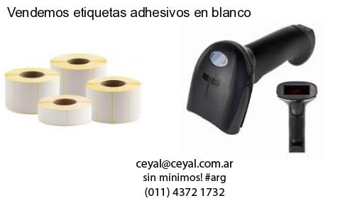 Vendemos etiquetas adhesivos en blanco