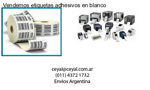Vendemos etiquetas adhesivos en blanco