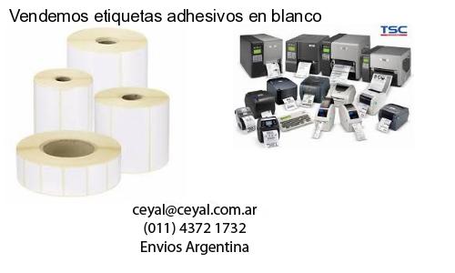 Vendemos etiquetas adhesivos en blanco
