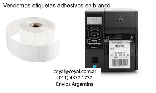Vendemos etiquetas adhesivos en blanco