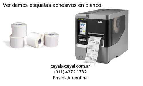Vendemos etiquetas adhesivos en blanco
