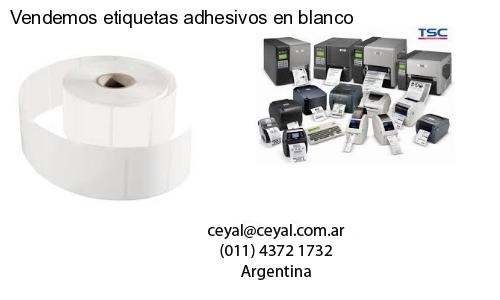 Vendemos etiquetas adhesivos en blanco