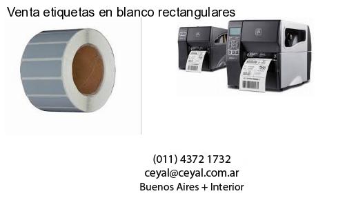 Venta etiquetas en blanco rectangulares