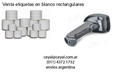 Venta etiquetas en blanco rectangulares