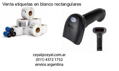 Venta etiquetas en blanco rectangulares
